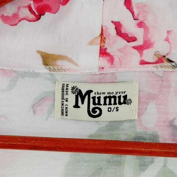 Show Me Your Mumu Brie Robe Women One Size Pink Garden of Blooms Flowy - Picture 8 of 10